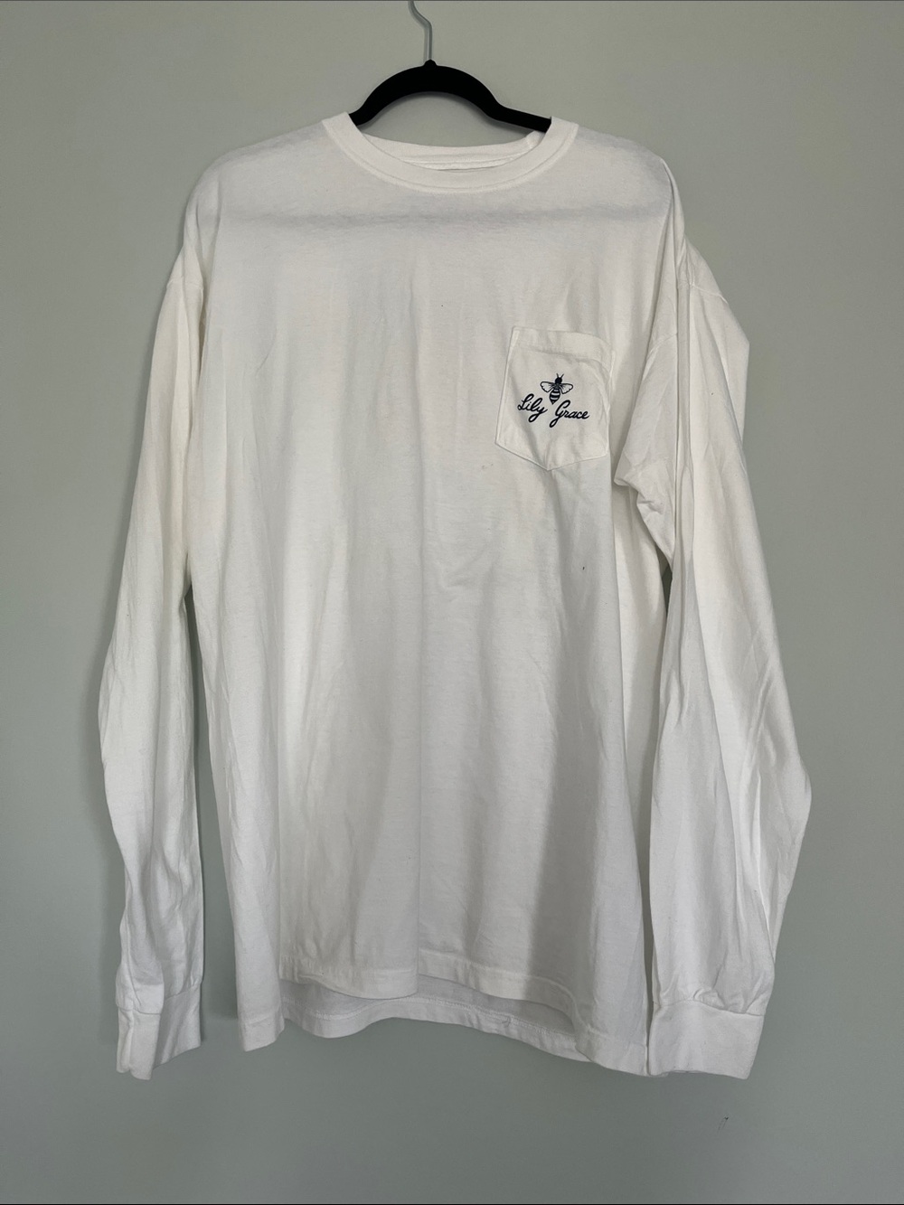 Lily Grace XL White Holiday Long Sleeve 
100% Cotton